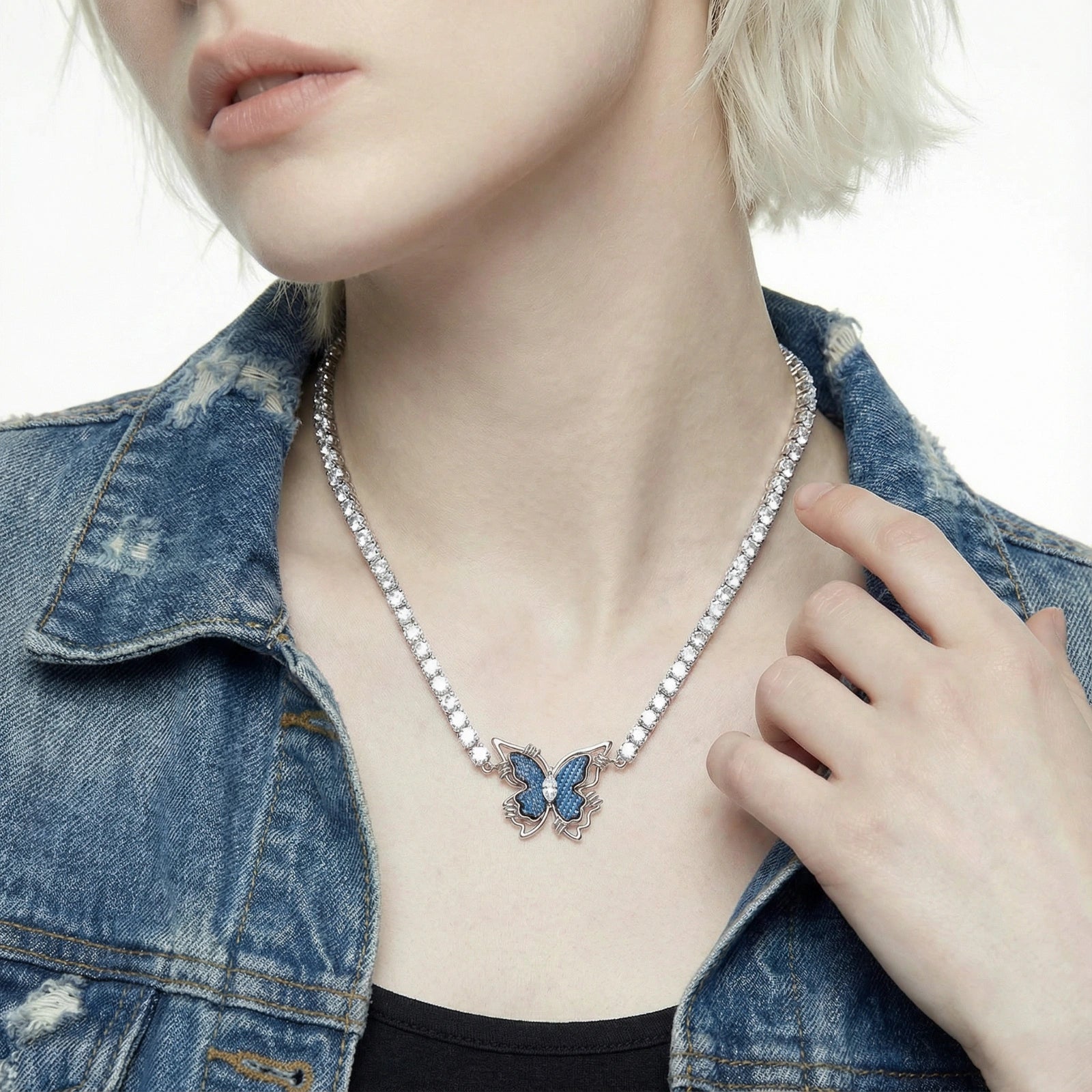 Butterfly Dreams Tennis Necklace