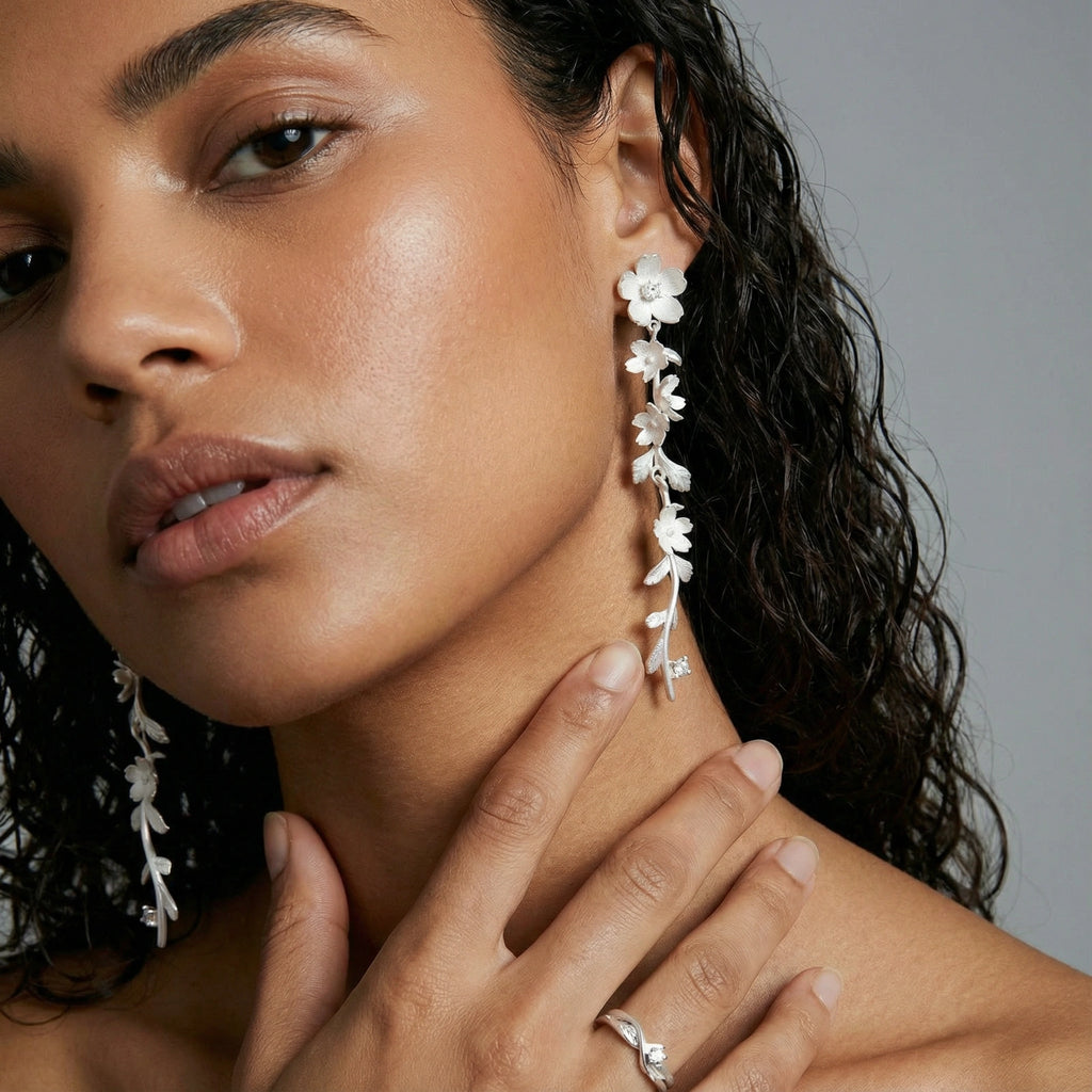 Garden Bloom Drop Earrings
